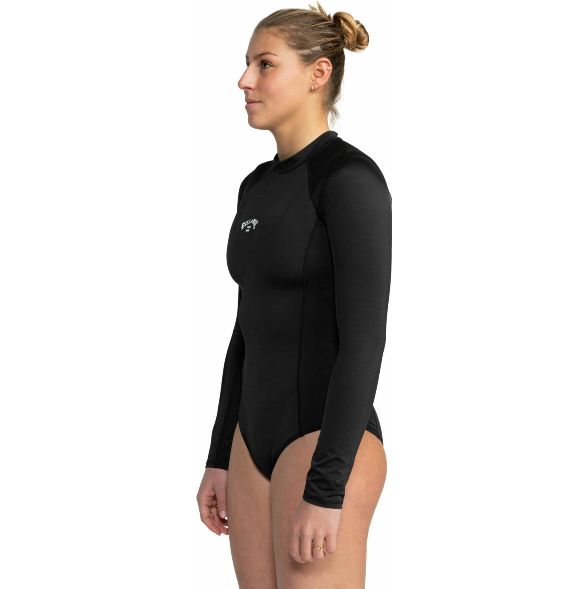 2026 Billabong Frauen Tropic Bodysuit Mit Langen Ärmeln Surfanzug EBJX100102 - Black Pebble